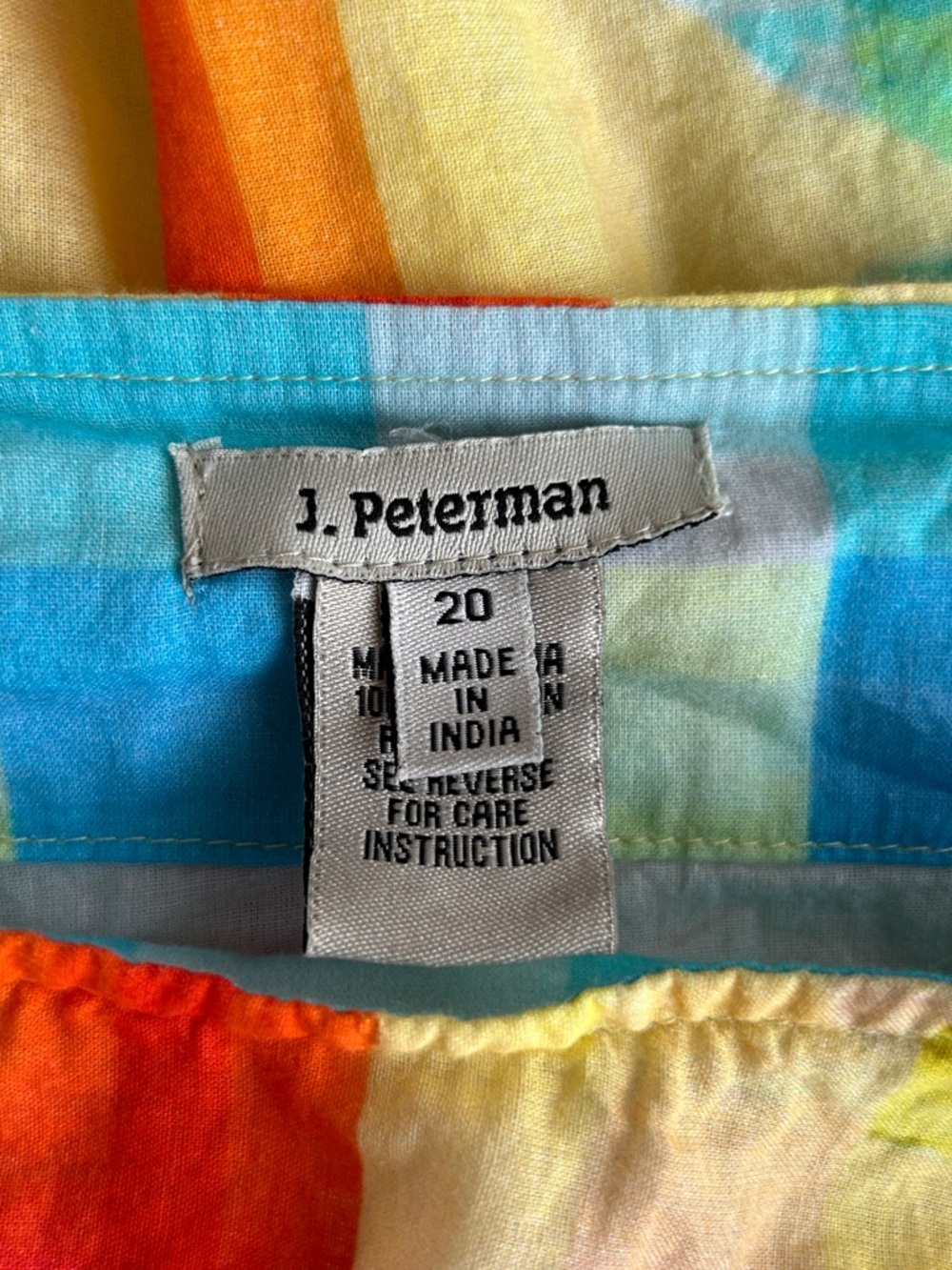 J. Peterman skirt 20 Full lightweight  Spring Summer tones Lined Side zip EUC - Picture 3 of 7